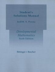 Cover of: Developmental Mathematics | Judith A. Beecher