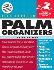 Cover of: Palm organizers by Jeff Carlson