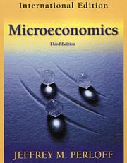 Cover of: Microeconomics:(International Edition)