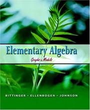Cover of: Elementary Algebra | Judith A. Beecher