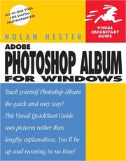 Adobe Photoshop Album for Windows by Nolan Hester