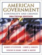 Cover of: American Government: Continuity and Change, 2004 Texas Edition, w/LP.com 2.0, Second Edition