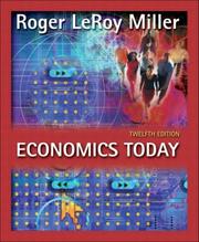 Cover of: Economics Today plus MyEconLab Student Access Kit, 12th Edition by Roger LeRoy Miller