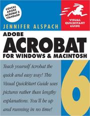 Cover of: Adobe Acrobat 6 for Windows & Macintosh (Visual QuickStart Guide)