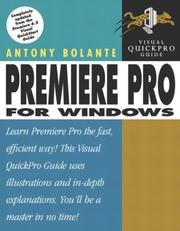 Cover of: Premiere Pro for Windows