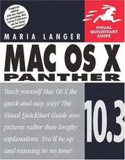Cover of: Mac OS X 10.3 Panther