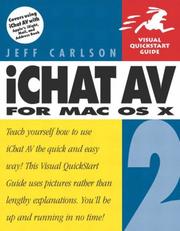 Cover of: IChat AV 2 for Mac OS X by Jeff Carlson