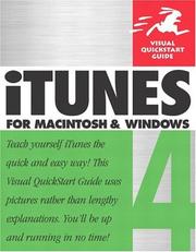 Cover of: iTunes 4 for Macintosh and Windows (Visual QuickStart Guide) by Judith Stern, Robert Lettieri