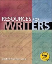 Cover of: Resources for writers by Elizabeth Cloninger Long