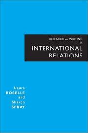 Cover of: Research and Writing in International Relations