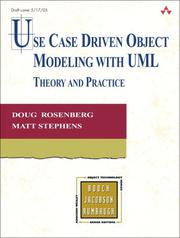 Cover of: Use Case Driven Object Modeling with UML by Matt Stephens, Doug Rosenberg, Matt Stephens