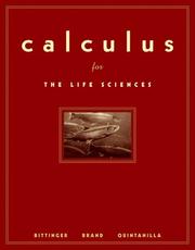Cover of: Calculus for the Life Sciences