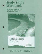 Cover of: Study Skills Workbook Intermediate Algebra