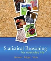 Cover of: Statistical Reasoning for Everyday Life (3rd Edition) by Jeffrey O. Bennett, William L. Briggs, Mario F. Triola