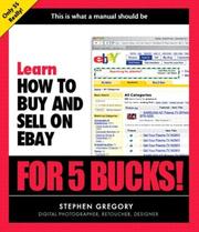 Cover of: Learn how to buy and sell on eBay for 5 bucks!