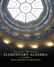 Cover of: Elementary Algebra with Early Systems of Equations (Carson Developmental Mathematics Series)