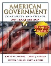 Cover of: American Government: Continuity and Change, 2004 Texas Edition, Election Update (2nd Edition)