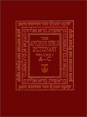 Cover of: The Anchor Bible dictionary