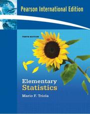 Cover of: Elementary Statistics (International Edition) by Mario F. Triola