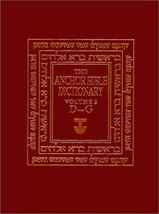 Cover of: The Anchor Bible Dictionary, Volume 2 (Anchor Bible Dictionary) by David Noel Freedman
