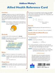 Cover of: Math for Allied Health Study/Reference Card