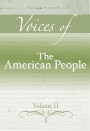 Cover of: Voices of The American People, Volume II