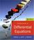 Cover of: Fundamentals of Differential Equations bound with IDE CD (Saleable Package) (7th Edition)