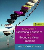 Cover of: Fundamentals of Differential Equations with Boundary Value Problems with IDE CD (Saleable Package) (5th Edition) by R. Kent Nagle, Edward B. Saff, Arthur David Snider