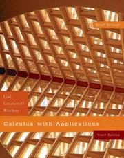 Cover of: Calculus with Applications, Brief Version (9th Edition) by Margaret L. Lial, Raymond N. Greenwell, Nathan P. Ritchey