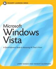 Cover of: Microsoft Windows Vista: Peachpit Learning Series