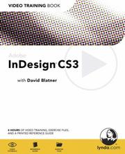 Cover of: Adobe InDesign CS3: Video Training Book