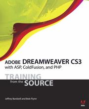 Cover of: Adobe Dreamweaver CS3 with ASP, ColdFusion, and PHP by Jeffrey Bardzell, Bob Flynn