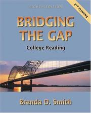 Cover of: Bridging the Gap by Brenda D. Smith, Brenda Smith, Brenda D. Smith