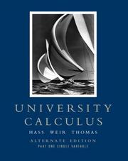Cover of: University Calculus by Joel Hass, Maurice D. Weir, George Brinton Thomas