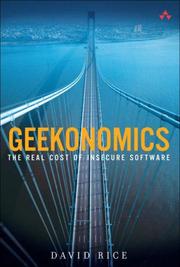 Cover of: Geekonomics: The Real Cost of Insecure Software