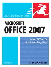 Cover of: Microsoft Office 2007 for Windows by Steven A. Schwartz