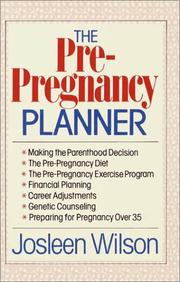 Cover of: The pre-pregnancy planner