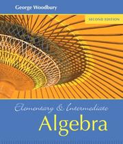 Cover of: Elementary and Intermediate Algebra