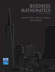 Cover of: Business Mathematics (11th Edition) | Charles David Miller
