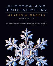 Cover of: Algebra and Trigonometry: Graphs & Models and Graphing Calculator Manual Package (4th Edition)