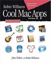 Cover of: Robin Williams Cool Mac Apps: A guide to iLife 08, .Mac, and more (Little Series)