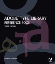 Adobe Type Library Reference Book by Adobe Systems Inc.