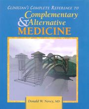 Cover of: Clinician's Complete Reference to Complementary/Alternative Medicine