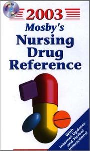 Cover of: 2003 Mosby's Nursing Drug Reference (Book + Mini CD-ROM for Windows)