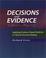 Cover of: Decisions and Evidence in Medical Practice