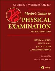 Cover of: Student Workbook to Accompany Mosby's Guide to Physical Examination