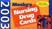Cover of: Mosby's Nursing Drug Cards 2003