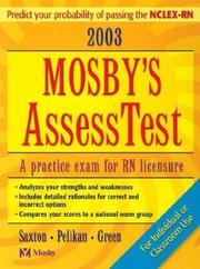 Cover of: 2003 Mosby's Assess Test: A Practice Exam for Rn Licensure