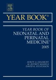 Cover of: Year Book of Neonatal and Perinatal Medicine by 