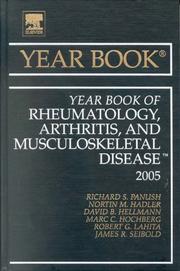 Cover of: Year Book of Rheumatology, Arthritis, and Musculoskeletal Disease (Year Books)